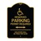 Signmission Connecticut Reserved Parking Permit Required Violators Fined Min $150 Alum, 18" x 24", BG-1824-24659 A-DES-BG-1824-24659 - alternate 1